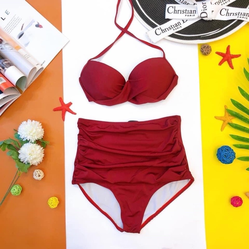 Bikini đồ bơi nữ 2 mảnh đi biển có mút ngực quần giấu bụng BIKINI SUNSHINE MS-43