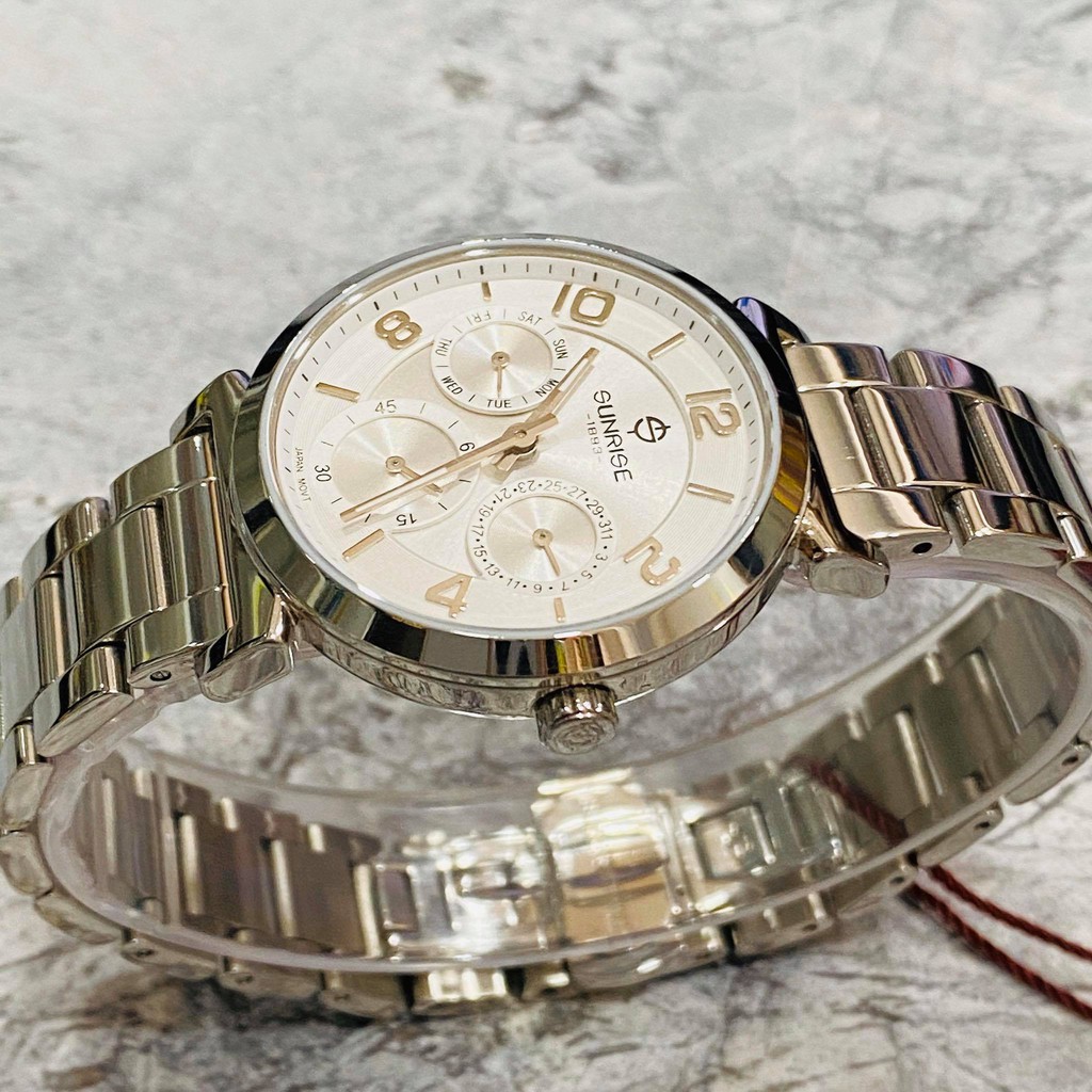 Đồng hồ Sunrise nữ chính hãng Nhật Bản L9906SA.D.T - kính saphire chống trầy - chạy