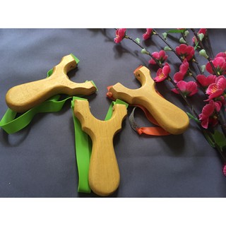 NÁ CAO SU GỖ ĐỎ CAO CẤP KÈM 1 DÂY CAO SU