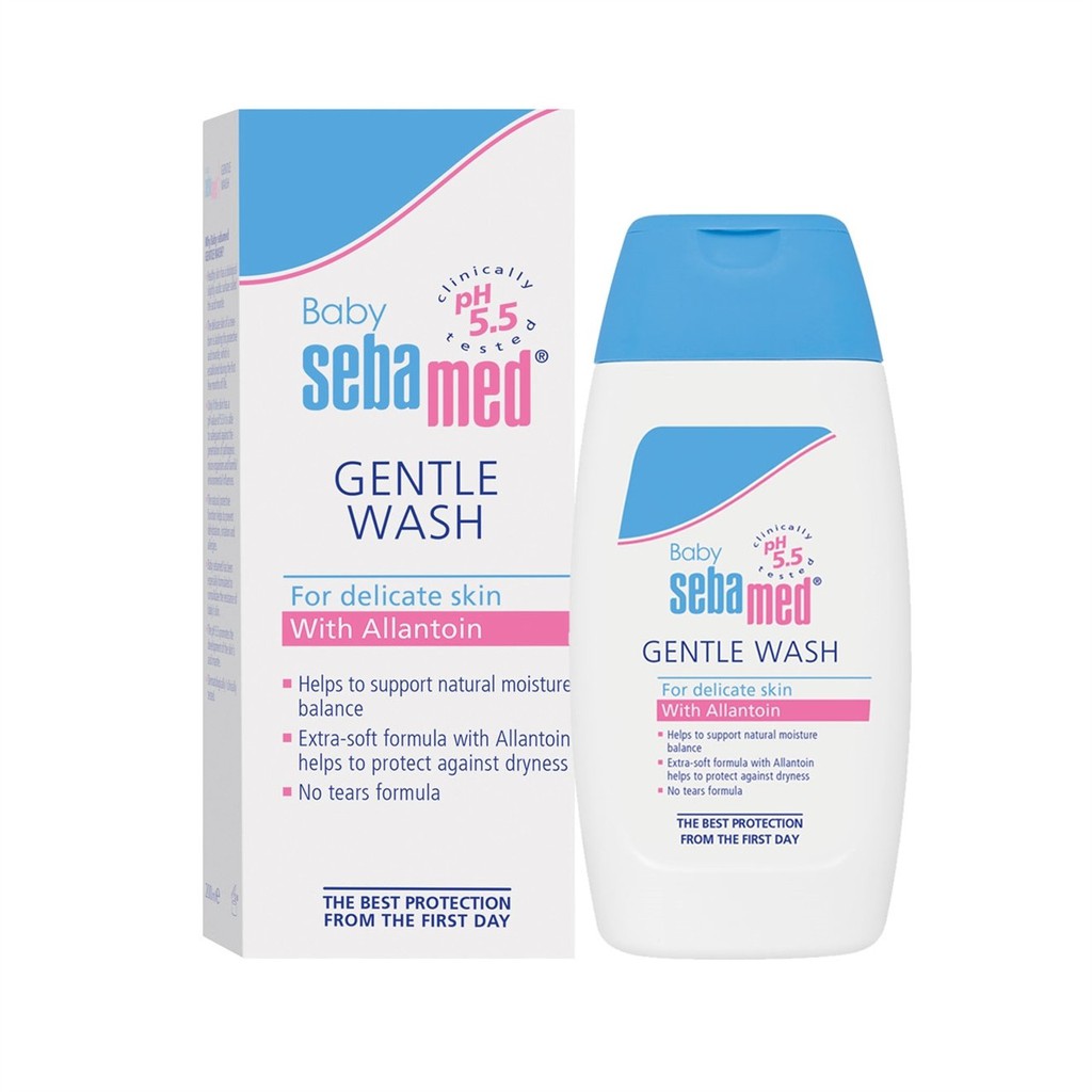 SỮA TẮM GỘI DỊU NHẸ TOÀN THÂN SEBAMED BABY GENTLE WASH 200ML