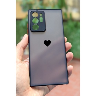 Ốp Lưng Viền Dẻo Trái Tim, Bảo Vệ Camera SAMSUNG Note 8/Note 9/Note 10/Note 10 Plus/Note 20/Note 20 FE/Note 20 Ultra
