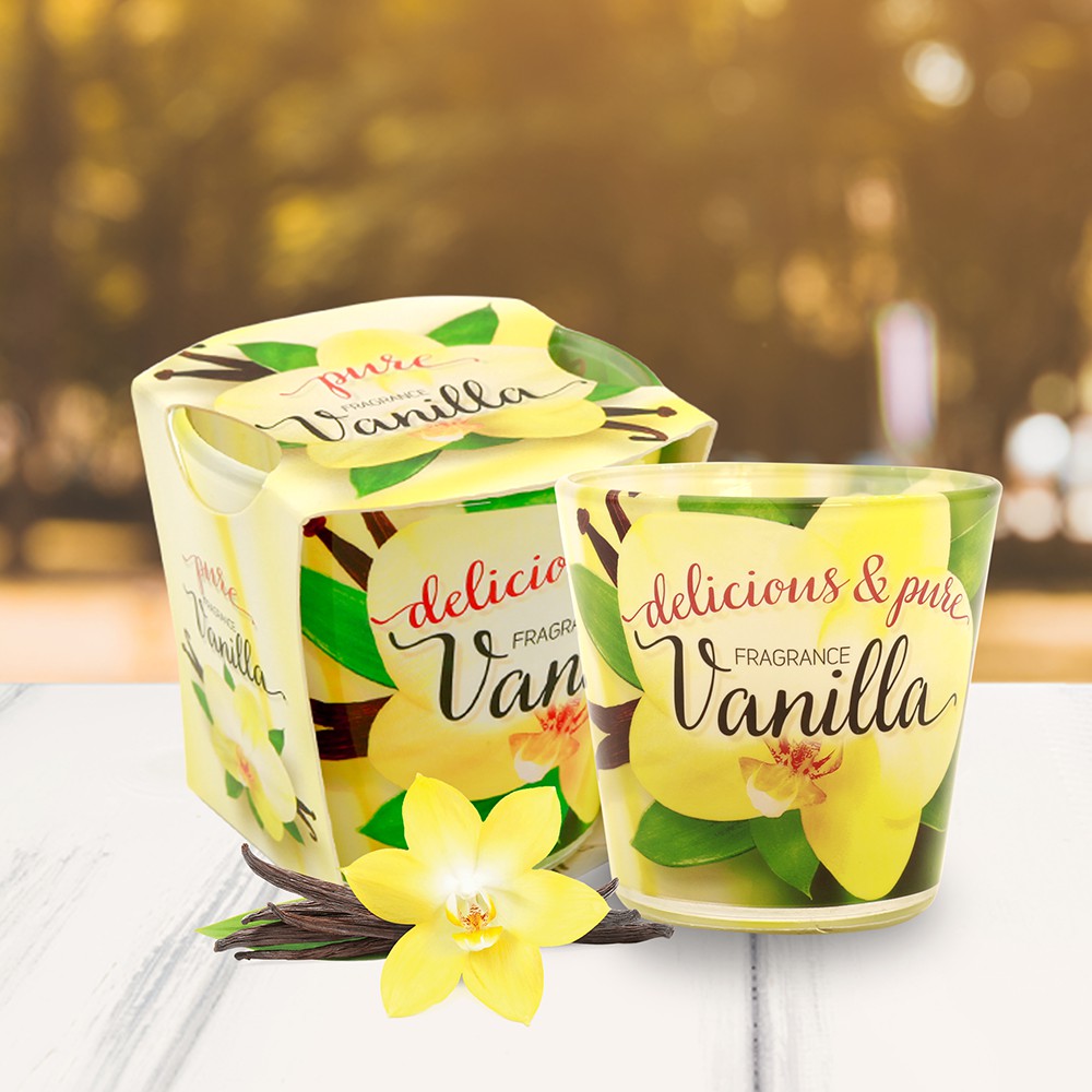 Ly nến thơm tinh dầu Bartek Vanilla 100g QT024466 - hương hoa vani (giao mẫu ngẫu nhiên)