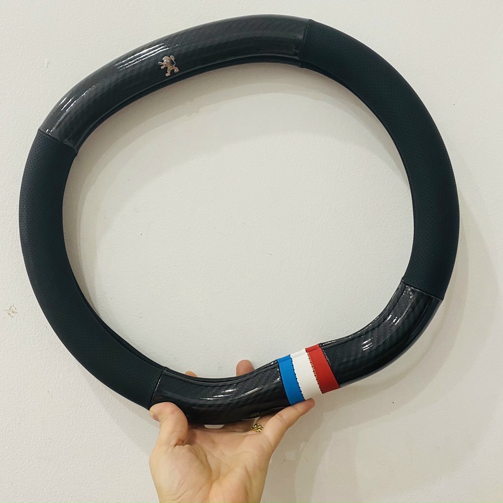 Bọc Vô Lăng Cờ Pháp Xe Peugeot 5008 Peugeot 3008 All New Da Vân Carbon
