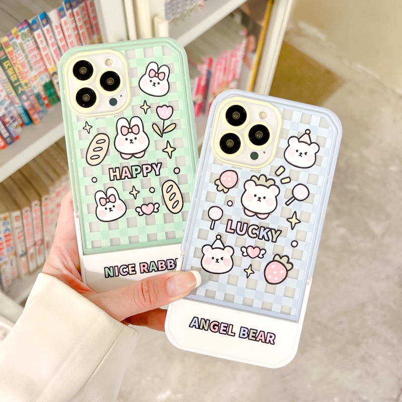 Ốp lưng iphone Ốp Điện Thoại Có Giá Đỡ Ẩn In Hình Hoạt Hình Sáng Tạo Cho iphone13Pro 11 / 12Pro 14proxr 7 / 8P Dinuo case