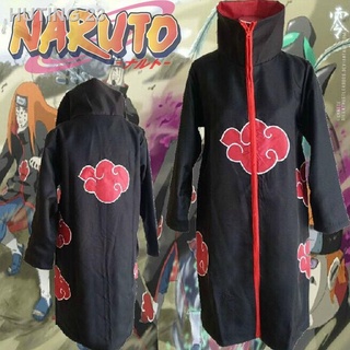 HTENG┅۩✽Naruto quần áo Akatsuki choàng lông chồn khoác Penn Deidara bọ cạp toàn bộ