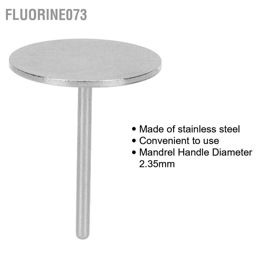 Fluorine073 Đĩa giấy nhám thay thế Mandrel Phụ kiện tẩy vết chai có thể cho máy khoan móng điện