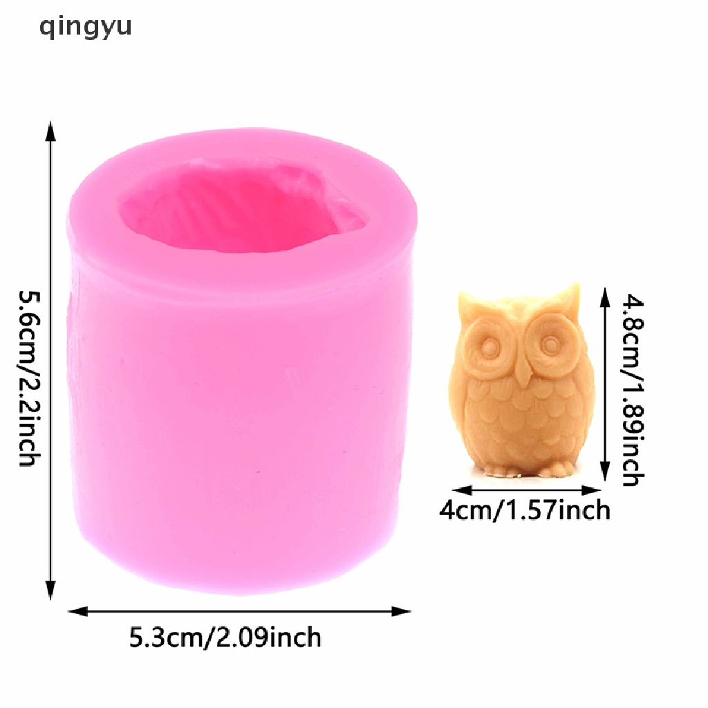 Khuôn Làm Nến Handmade DIY Hình Chim Cú Bằng Silicone Tiện Lợi