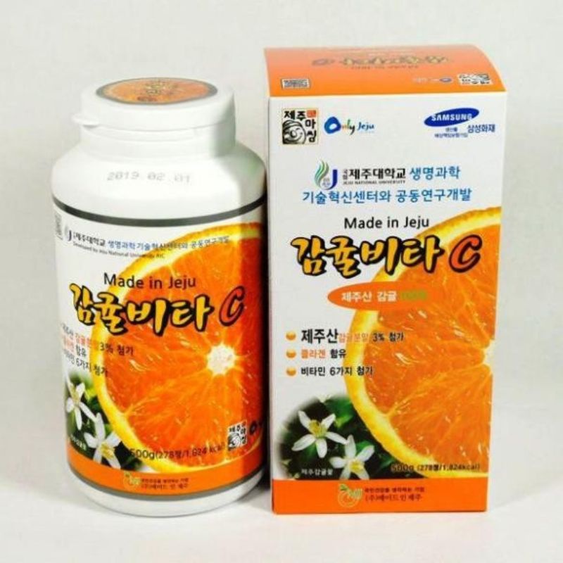 Vitamin C JeJu viên ngậm vitamin C nguyên chất đảo JeJu hàn quốc