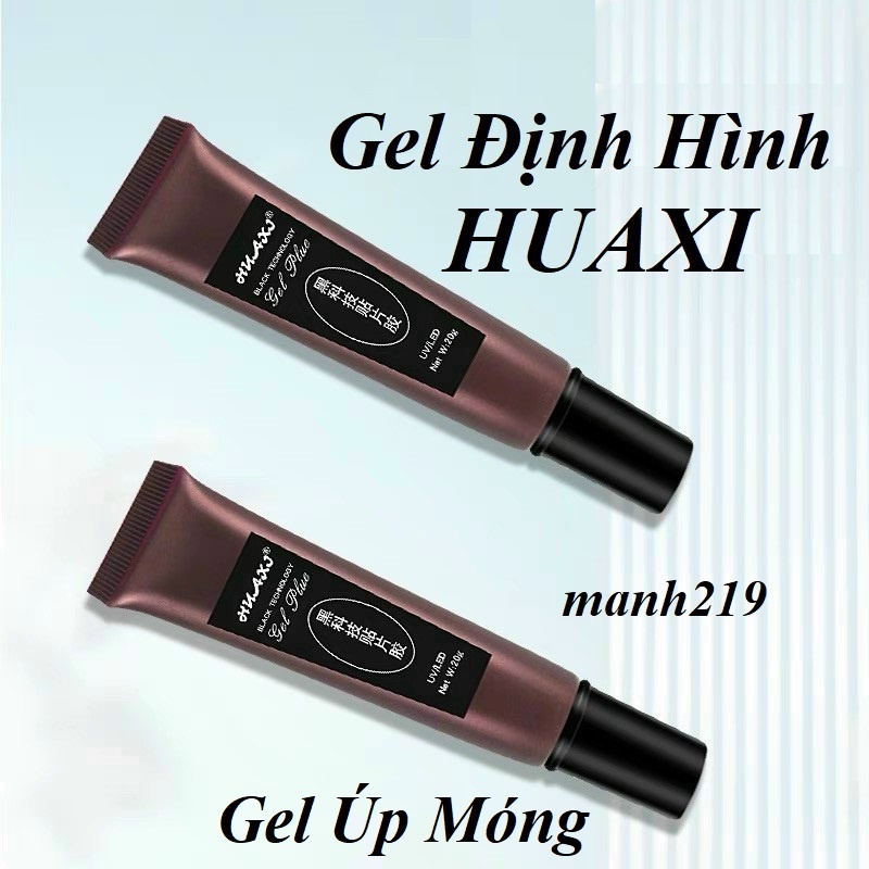 gel định hình dạng tip tuýp 20g, gel úp móng đa năng Huaxi