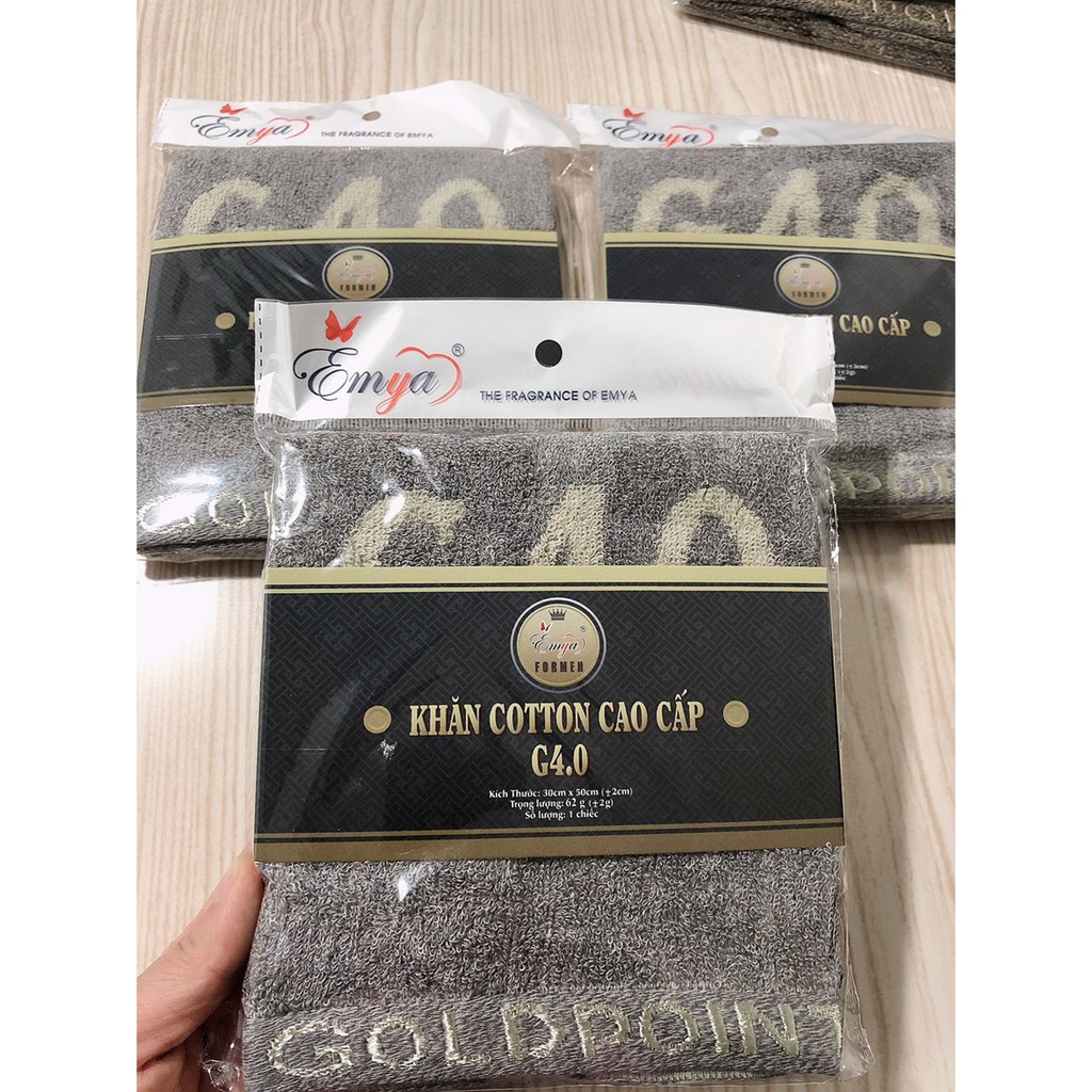 Khăn Mặt Cotton Emya G4.0 Cao Cấp