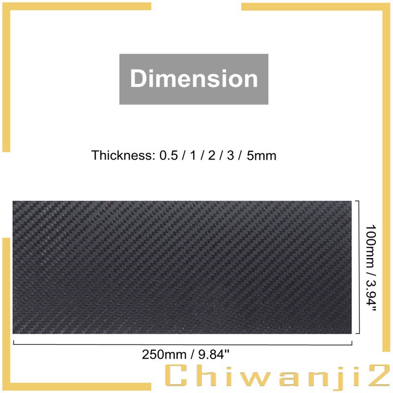 Bảng Mạch Cứng Chiwanji2 250x100mm 3K Bằng Sợi Carbon Cho Drone FPV DIY