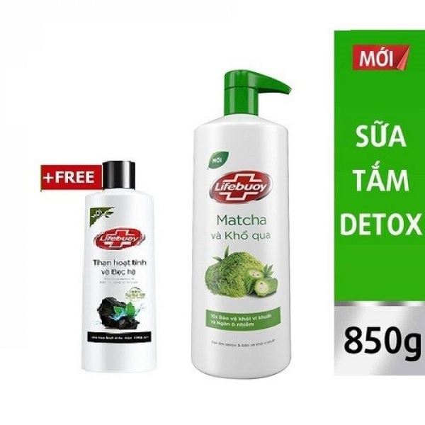 Sữaq tắm Lifebouy matcha khổ qua 850g