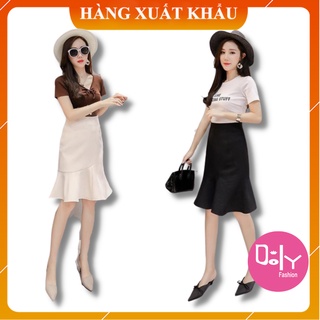 Chân váy đuôi cá công sở - Mẫu chân váy đuôi cá ngắn siêu đẹp