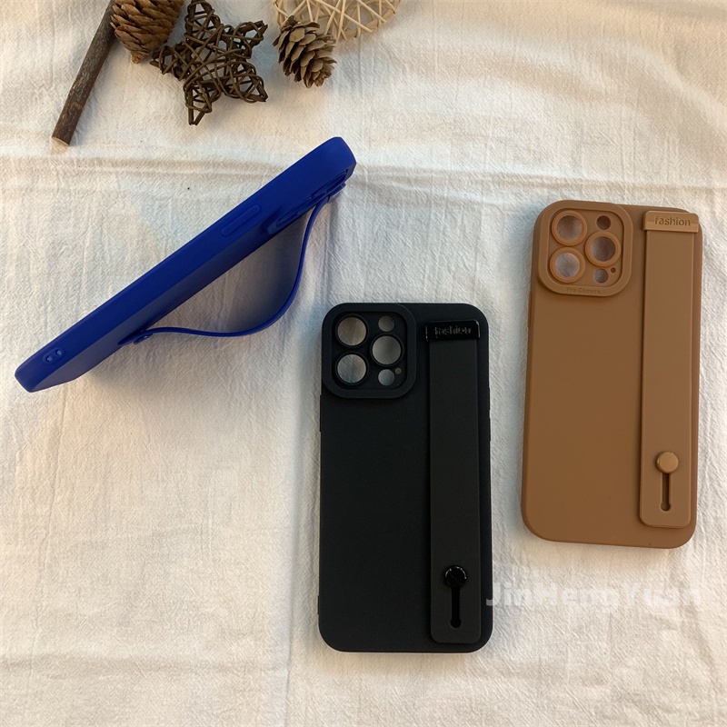 Ốp điện thoại silicone có dây đeo cổ tay thích hợp cho IPhone13 12 11 Pro Max X XS XR 7 8 Plus