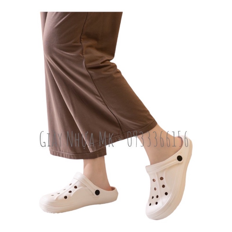 Dép sục lỗ to siêu nhẹ Duwa viền - Dép sục lỗ bít mũi nam đi mưa siêu bền siêu êm chân - SL026