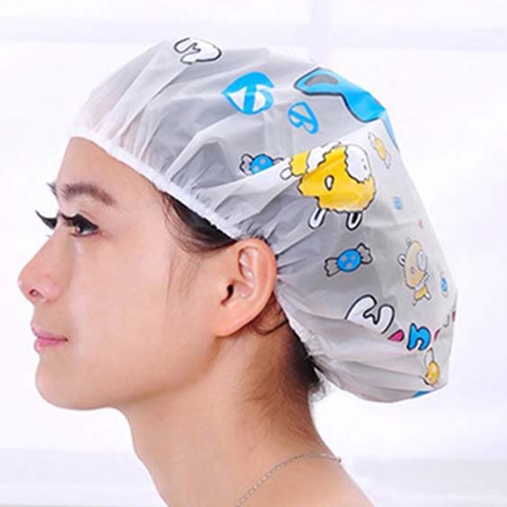 Mũ trùm chống ướt tóc khi tắm, mũ ủ tóc hình thú