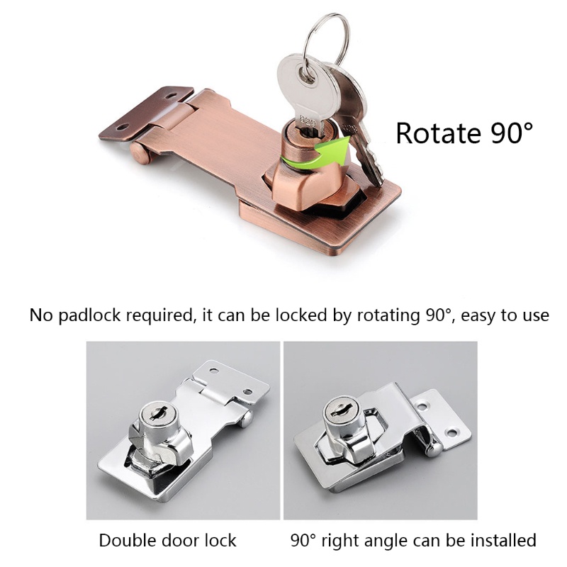 Bộ Ổ Khóa An Toàn Dạng Vặn Kèm Chìa Khóa