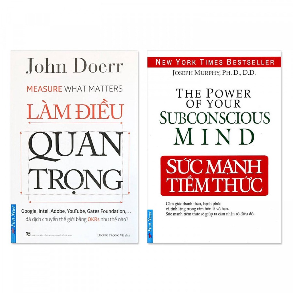 Sách - Combo 2 Cuốn Làm Điều Quan Trọng + Sức Mạnh Tiềm Thức