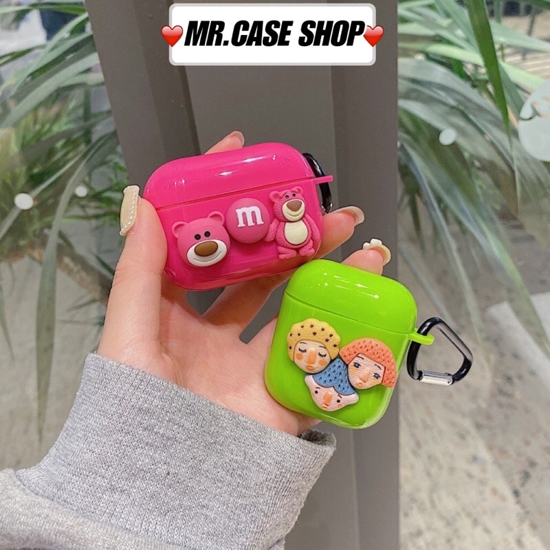 [ CÓ AP 3 ] Case Airpods 1/2 /Pro Vỏ Ốp Tai Nghe Hình Nhiều Mẫu Hoạt Hình xinh - Mr.Case AirPods