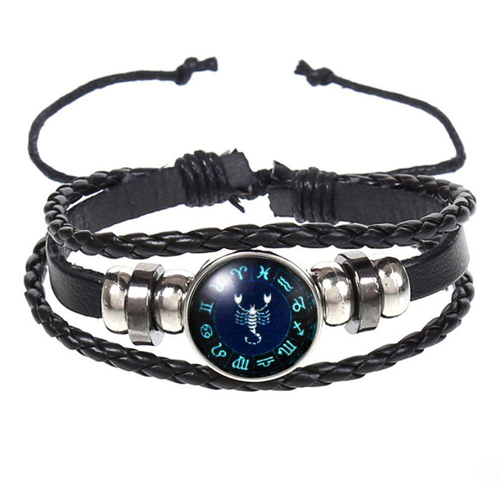 Vòng Tay Da Bò Nhiều Lớp Phát Sáng Thời Trang Cho Cặp Đôi