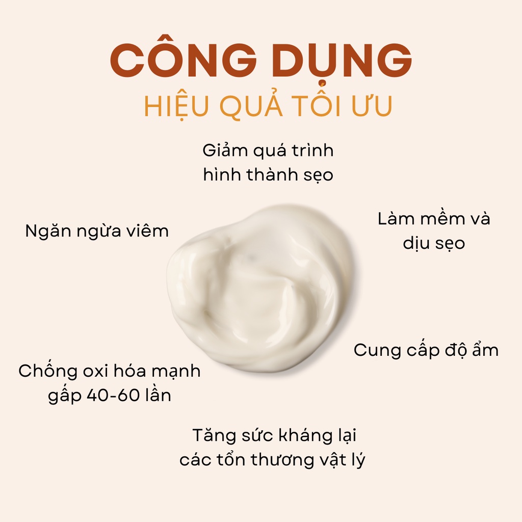 Gel thoa sẹo bằng hệ thống 3 phân tử Vitara - SE làm giảm quá trình hình thành sẹo, mờ sẹo thâm, sẹo mụn 5g