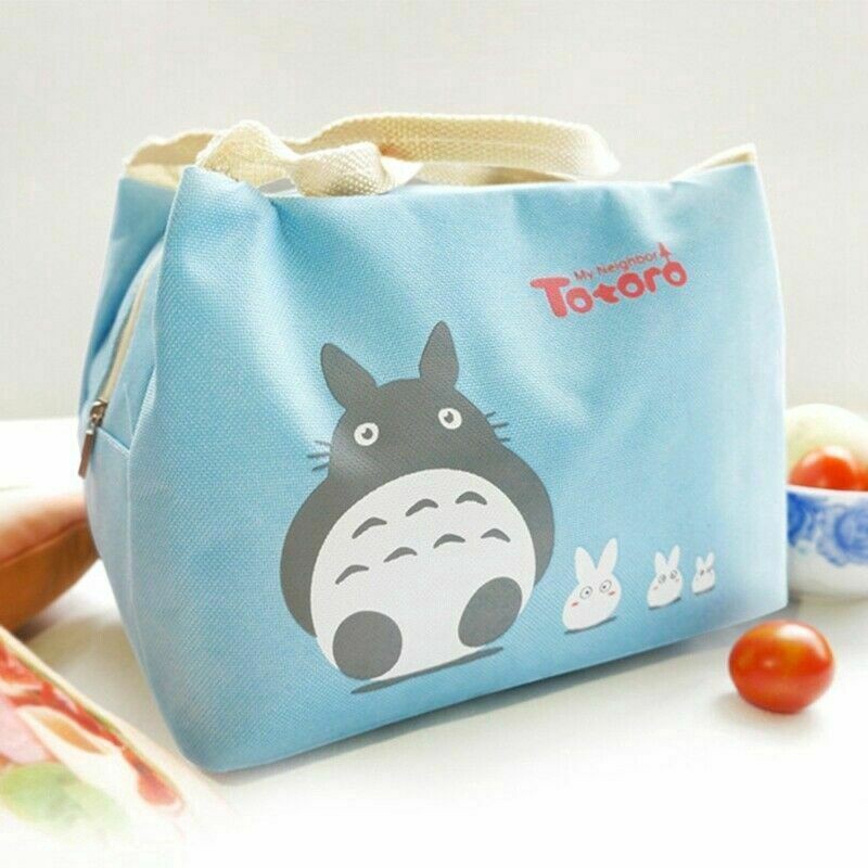 Túi Đựng Hộp Cơm Trưa Chống Thấm Nước Họa Tiết Totoro Xinh Xắn