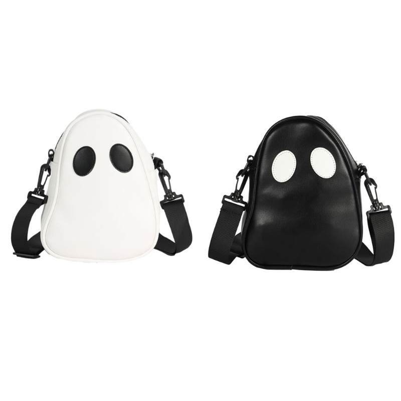 Túi Đeo Chéo Da PU Hình Ma Vui Nhộn Cho Nữ