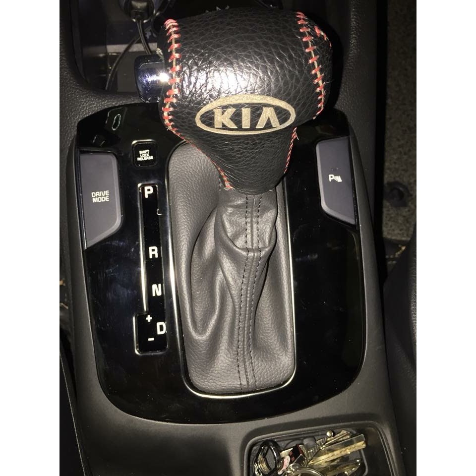 Combo Bọc cần số tay phanh KIA K3,Cerato,Rondo 2014 - 2018 AT