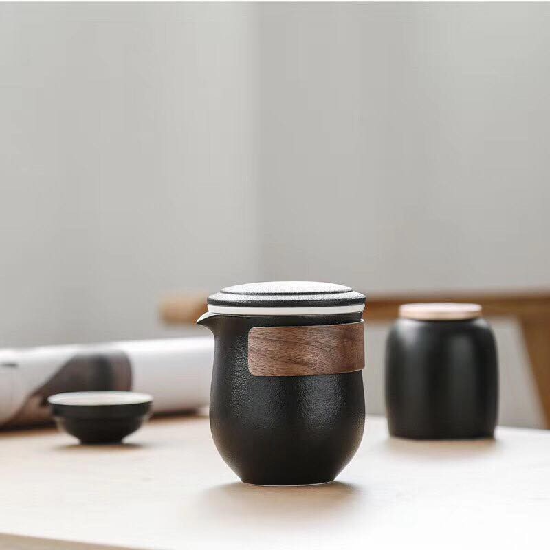 Sét trà du lịch bằng gốm, xinh xắn, tiện lợi
