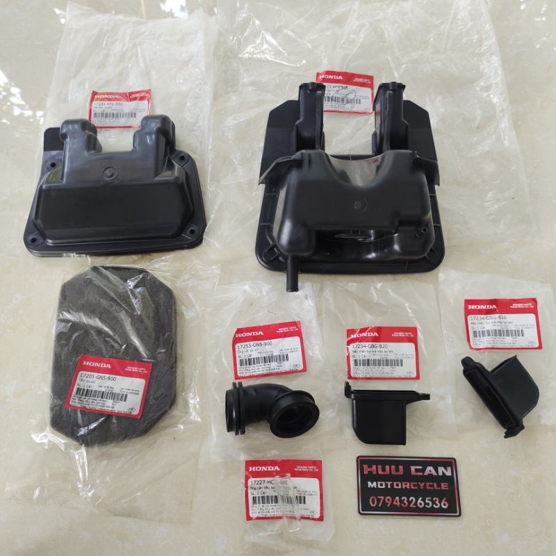 Bộ lọc gió Wave/Dream 100/Wave Thái 110/Future 1 Zin Honda chính hãng