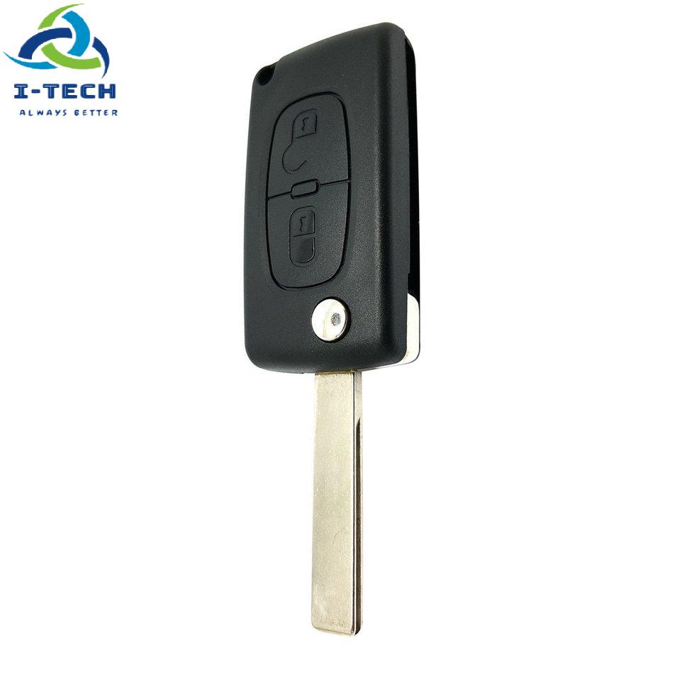 ⚡Khuyến mại⚡2-Button Folding Housing Car Key Protective Case For Peugeot 207 307 407 308 Car Modification Accessories | BigBuy360 - bigbuy360.vn
