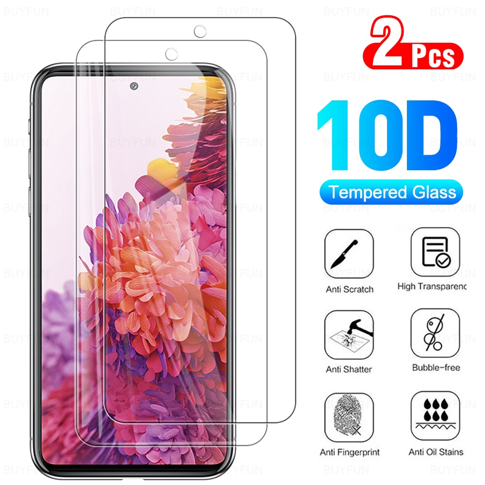 Set 2 kính cường lực bảo vệ màn hình điện thoại Samsung Galaxy S20 S21 S10 FE lite 5G s 20fe 21fe 10light 10