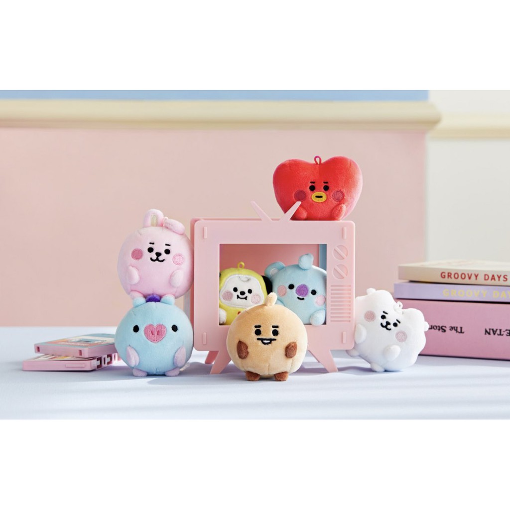 BT21 Mini plus pong pong móc khóa mini plus baby