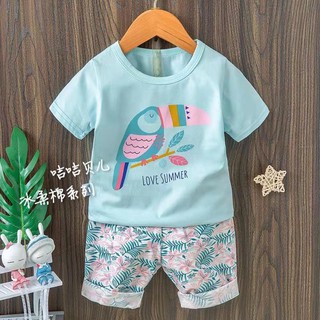 Bộ lửng xuất hàn chất thun cotton mềm hãng jijiber cho bé Gái size đại 26-35kg