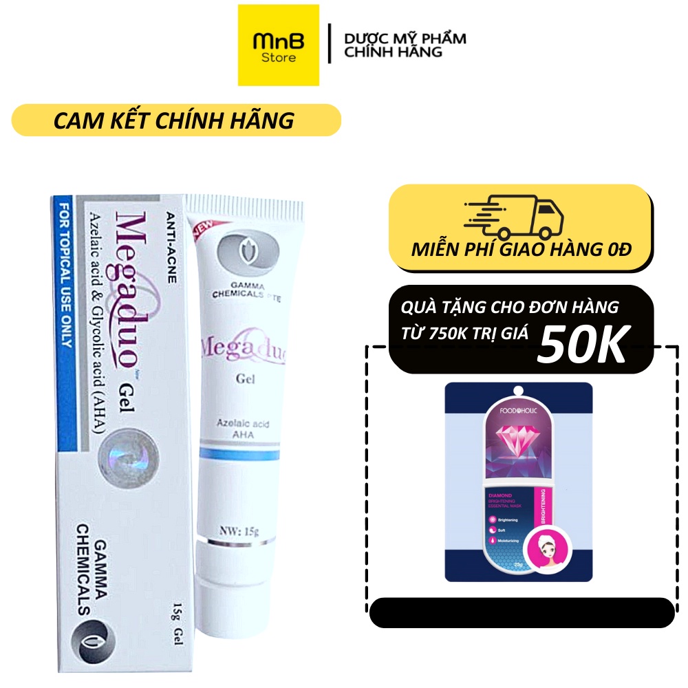 Gel giảm mụn ẩn và thâm Gamma Megaduo Gel 15 gram