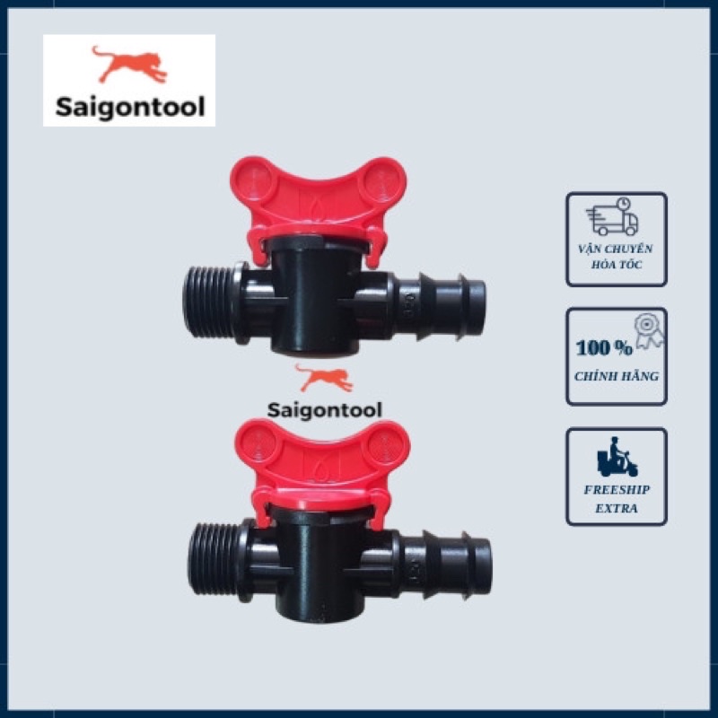 Van khoá ren, Van khóa nước, Dùng cho ống LDPE, Ống Mềm 16, 20