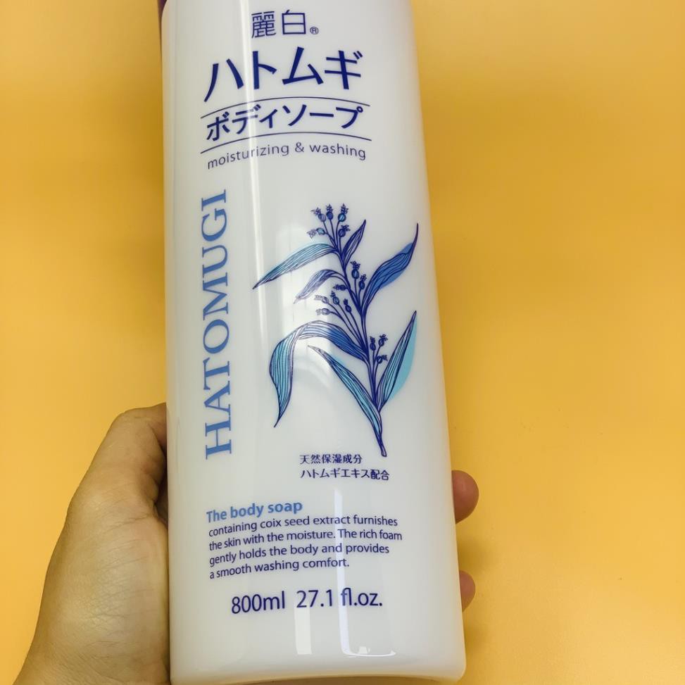 Sữa tắm trắng da Hatomugi 800ml cấp ẩm da chiết xuất từ hạt ý dĩ Nhật - Moruchi | BigBuy360 - bigbuy360.vn