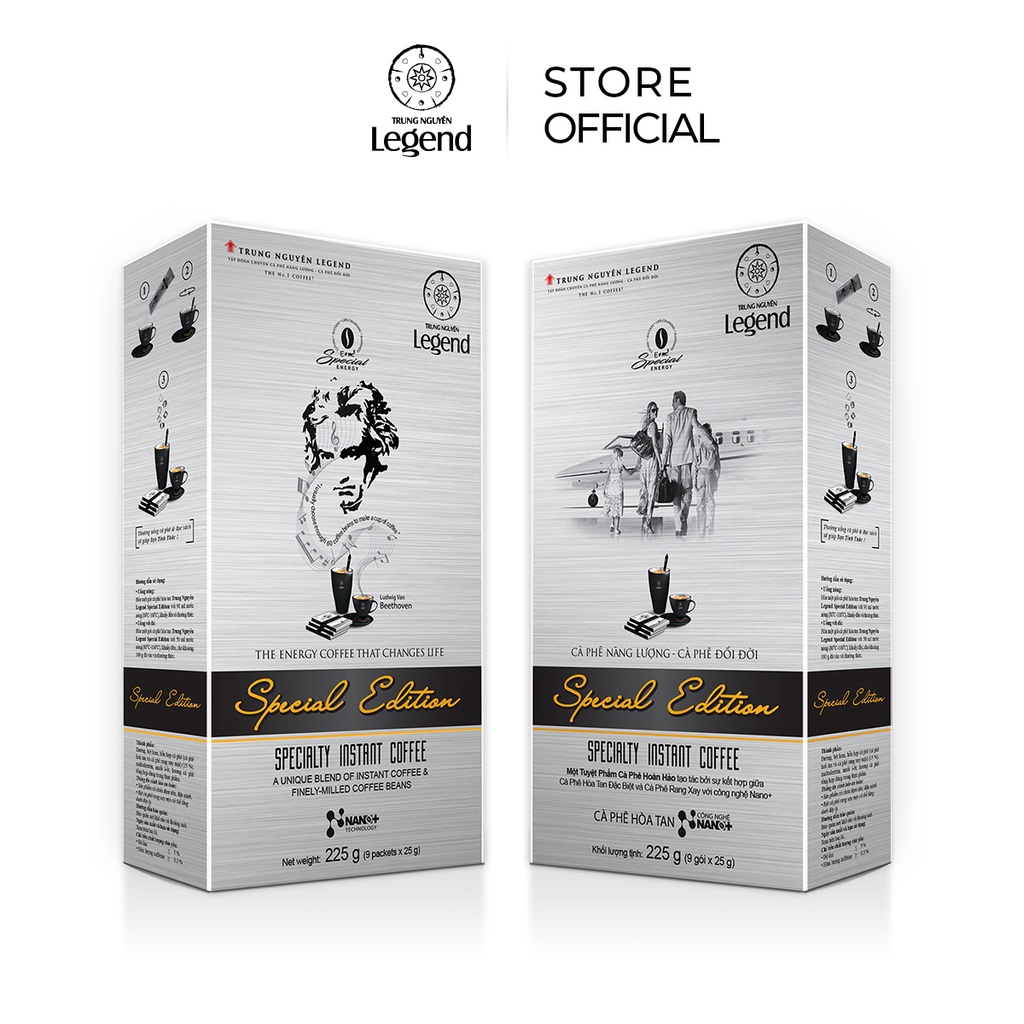 [Trung Nguyên E-Coffee] Combo 2 Cà Phê Special Edition Trung Nguyên Legend - Hòa tan Sữa - Hộp 9 gói