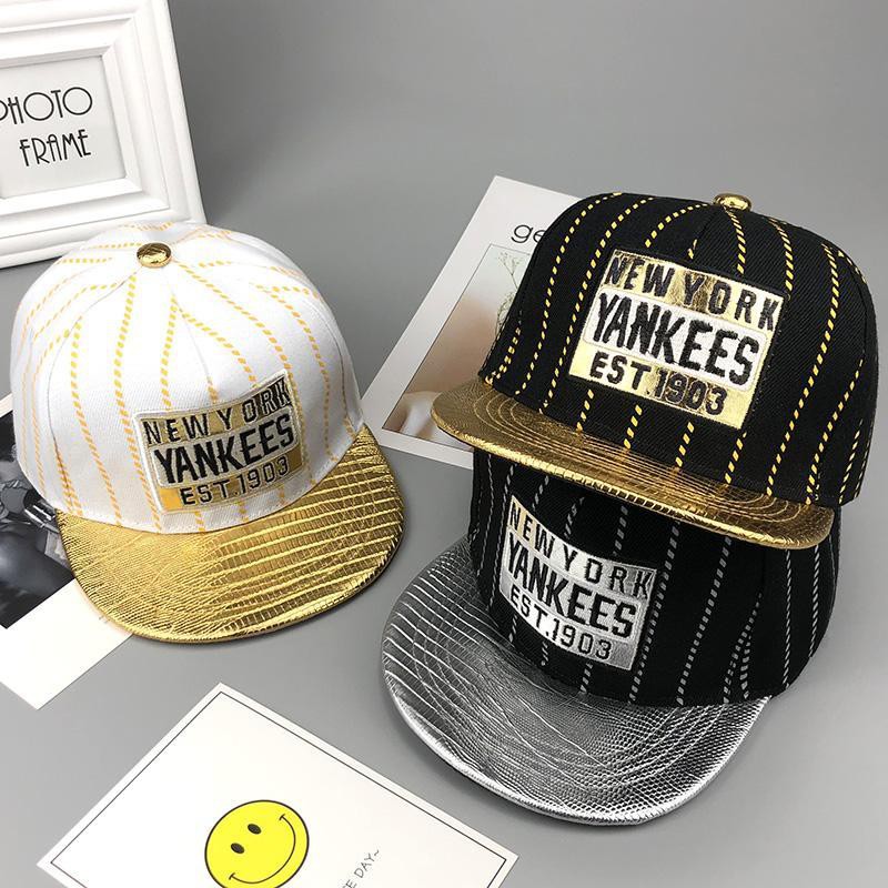 Children Boy Girl Cartoon Hat Alphabet NY Shade Hip Hop Caps Sports Flat Hat