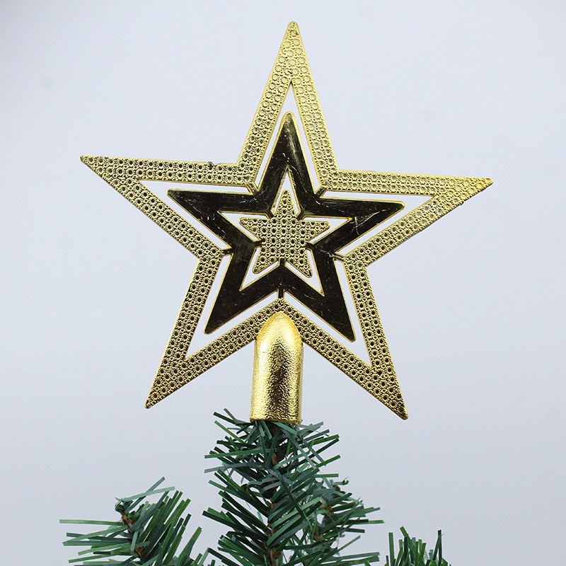 Ngôi sao đỉnh cây thông trang trí Giáng sinh loại to 20cm
