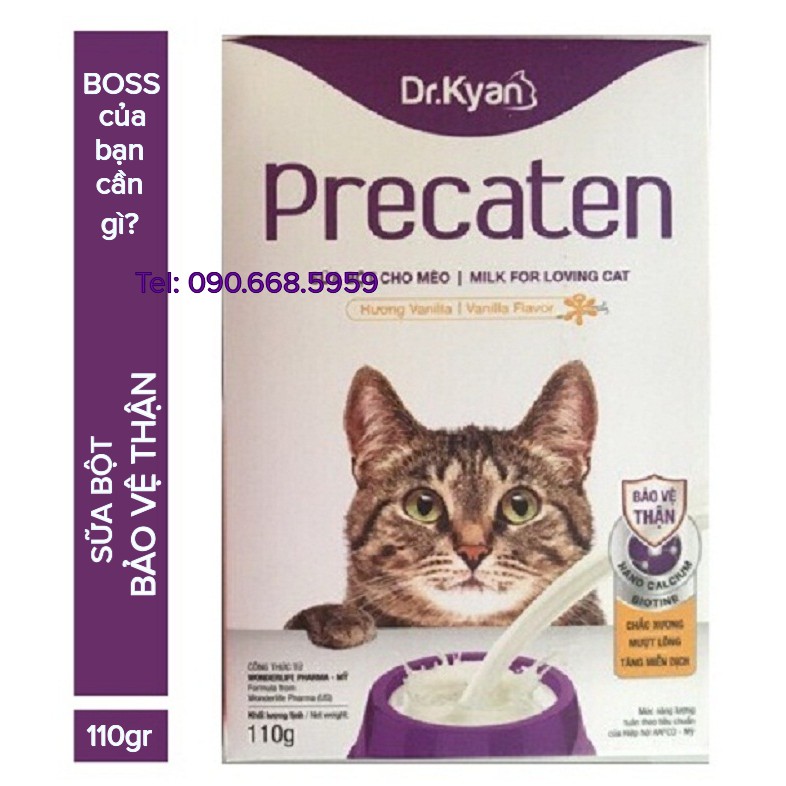 Sữa bột cho mèo Dr.Kyan Precaten hộp 110g/400g - jpet shop