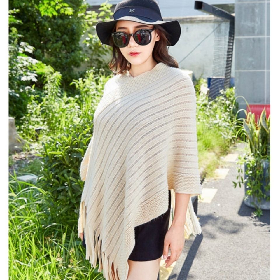 Áo choàng dài phối tua rua phong cách cổ điển thời trang xuân thu cho nữ
 | BigBuy360 - bigbuy360.vn