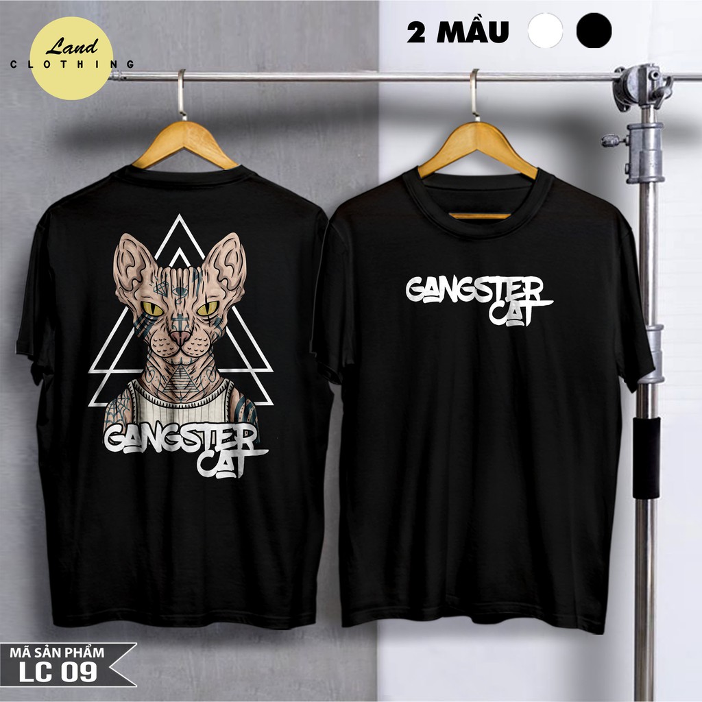 Áo phông GANGTER CAT phong cách , cực ngầu ĐỘC LẠ (09M) | BigBuy360 - bigbuy360.vn