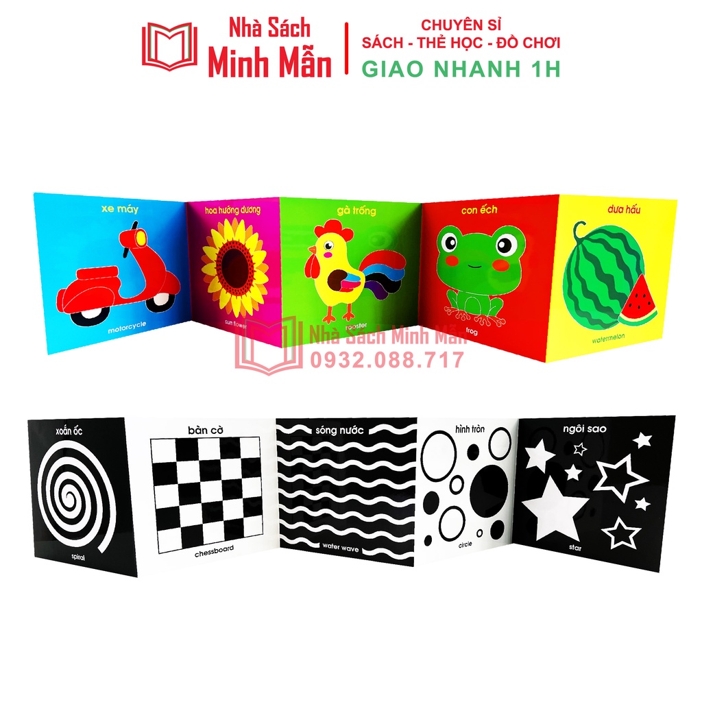 Sách - Flash Card Kích Thích Thị Giác - Zic Zắc (4 Tấm) | BigBuy360 - bigbuy360.vn