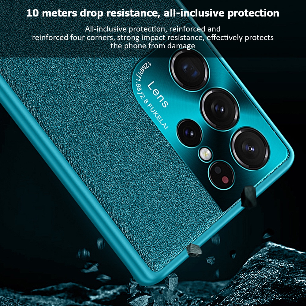 Ốp Điện Thoại Nhôm Sang Trọng Bảo Vệ Camera Cho Samsung Galaxy S21 S22 Ultra S20 Plus S21 FE S21+ S22+ S20+ Note 20