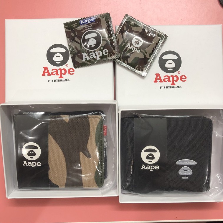Ví Aape A bathing ape, Ví Bape 4 màu Đen, Đỏ, Xanh, Camo Green Hàng Siêu Cấp Bape VN