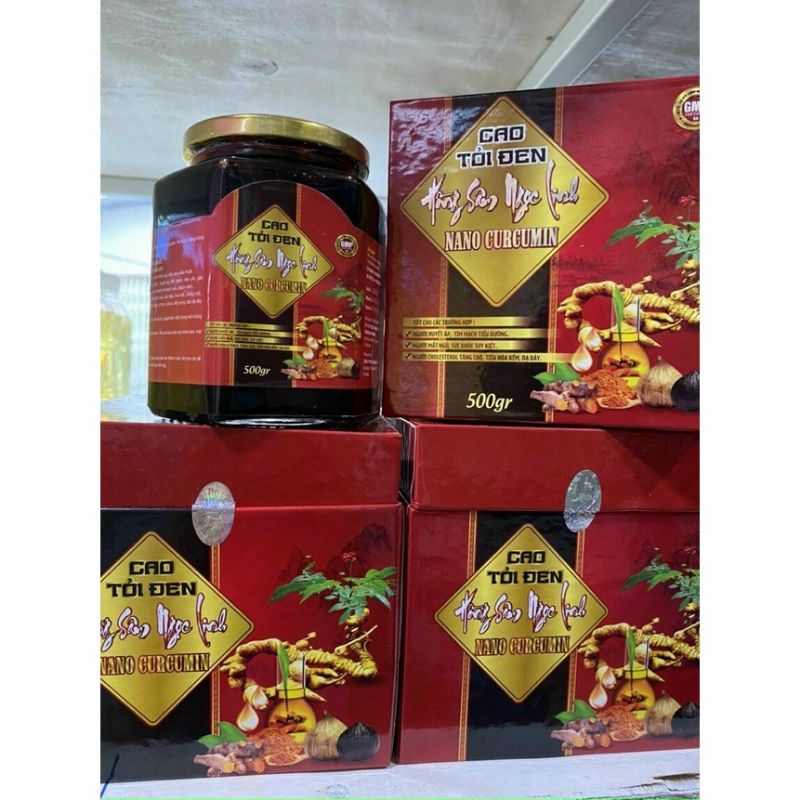 CAO TỎI ĐEN HỒNG SÂM NGỌC LINH NANO CURCUMIN 500g - Tăng đề kháng, bồi bổ phục hồi sức khỏe