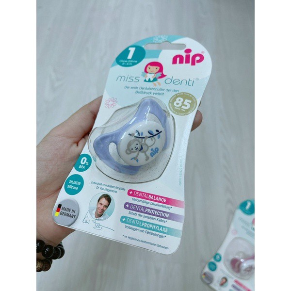 Ty ngậm chuyên dùng chỉnh nha Mis Denti bằng silicon size 3 (Dành cho trẻ mọc chiếc răng hàm đầu tiên)