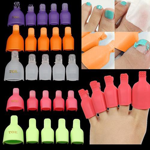 Bộ 5 miếng đệm dùng tẩy sơn móng chân chuyên dụng