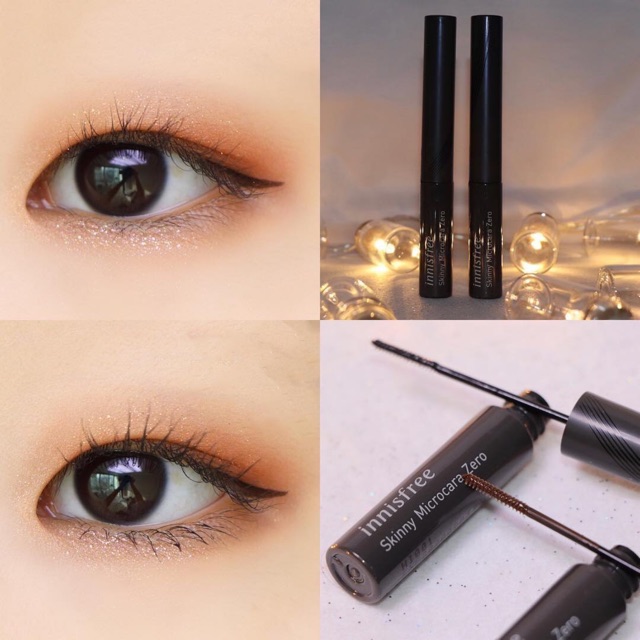 ♻Chuốt Mi Làm Dày Mi➖Chống Trôi Innisfree Skinny Mascara Microcara Zero